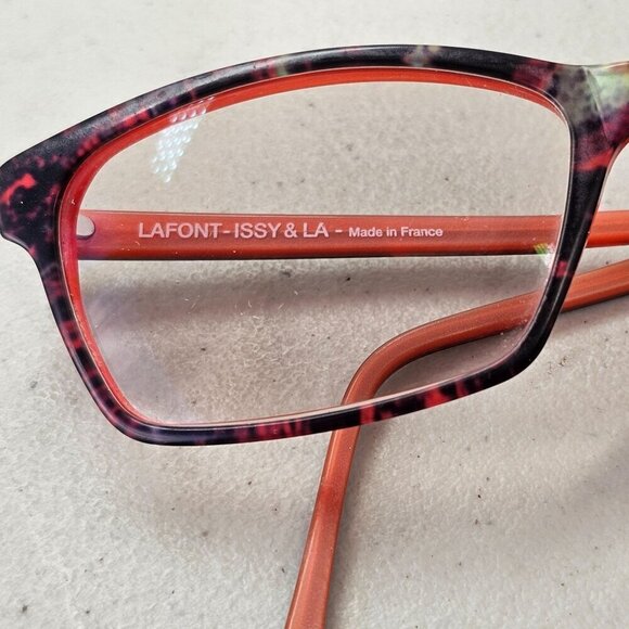 Lafont ISSY & LA Womens Hitparade 1011 Eyeglass Frame 53 15 137 Red Tortoise - Picture 4 of 7